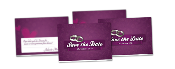 Save-the-date Karten Beispielbild